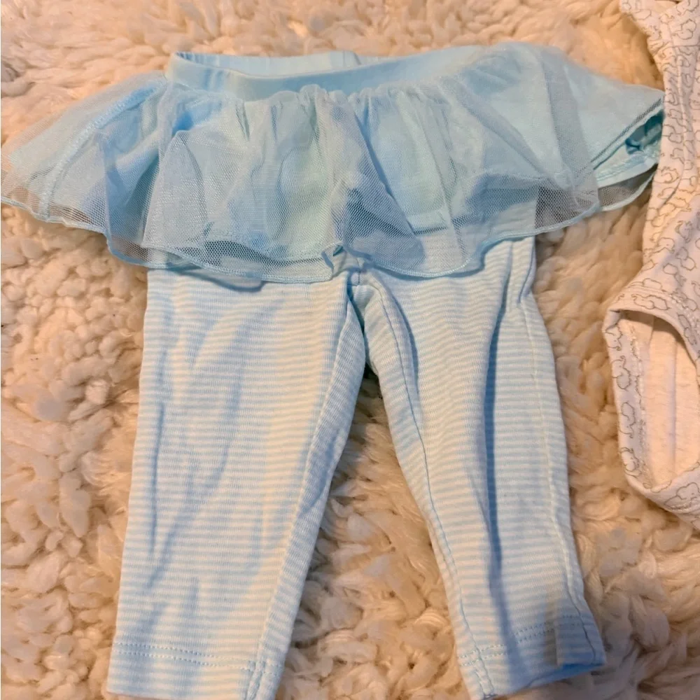 Carter's Light Blue and White Baby Set